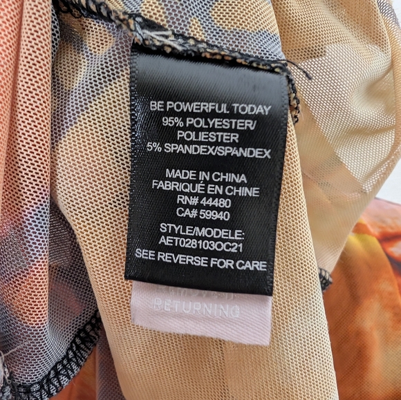 Revolve AFRM Zadie Long Sleeve Mesh Top in Butterfly Sub - Picture 6 of 7